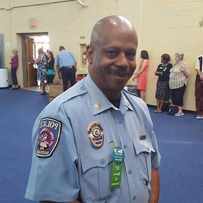 Major Cleveland Smith, deputy director of AACC Public Safety and Police