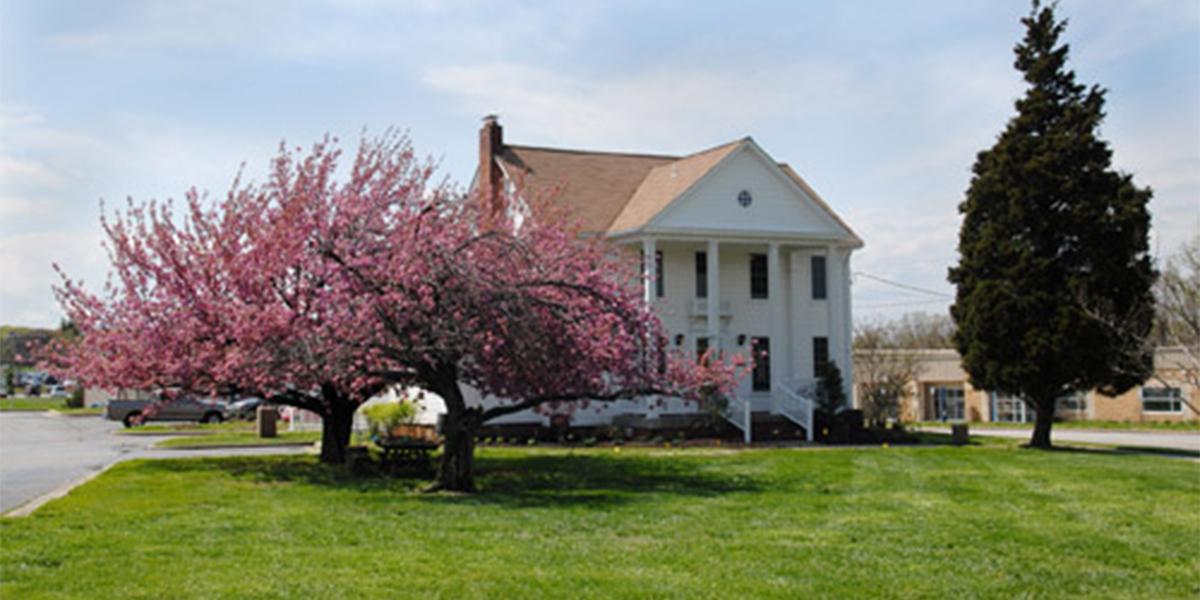 Exterior of Isaac Cox House - Foundation